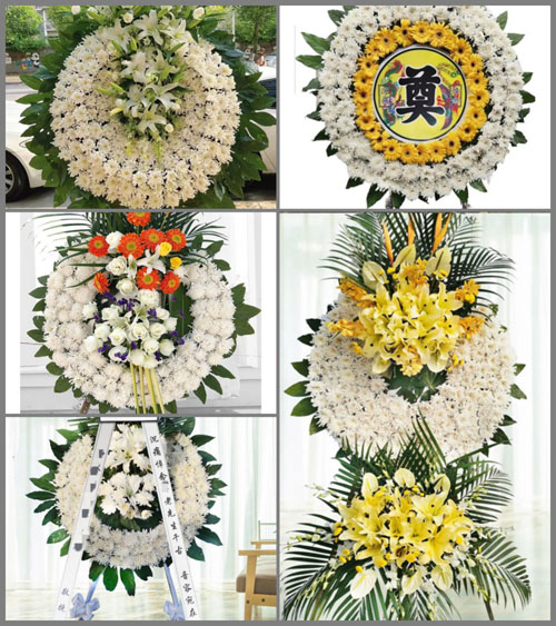 山东青岛即墨市通济街道长阡村花圈速递